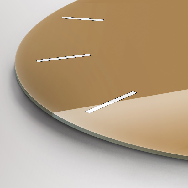 Reloj redondo pared Color beige oscuro