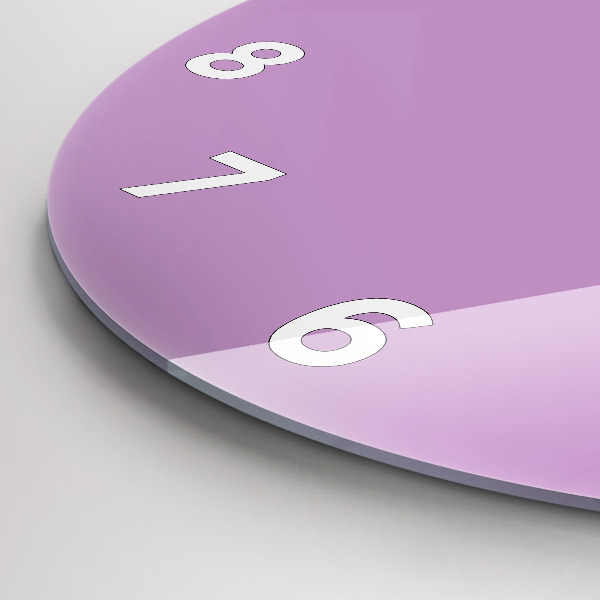 Reloj redondo pared El color lila