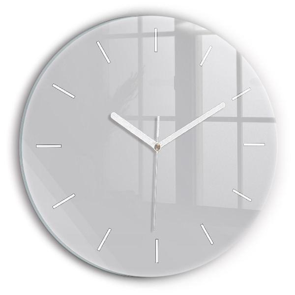 Reloj de pared redondo El color gris claro