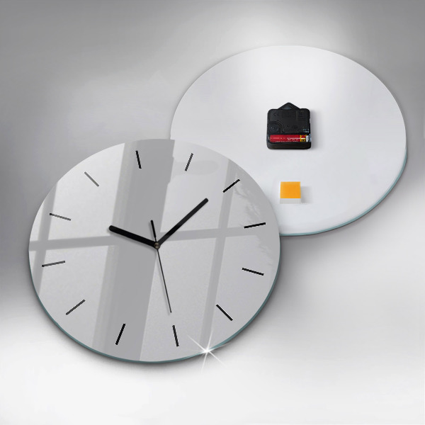 Reloj de pared redondo El color gris claro