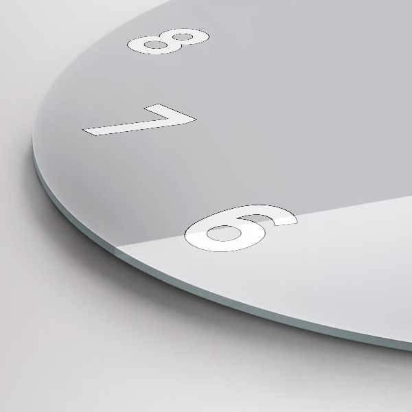 Reloj de pared redondo El color gris claro