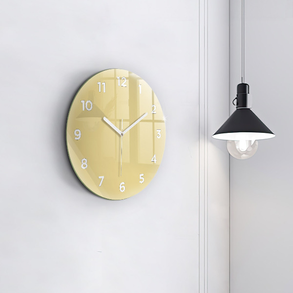 Reloj redondo pared Color crema