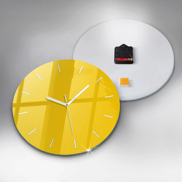 Reloj redondo pared Color amarillo claro