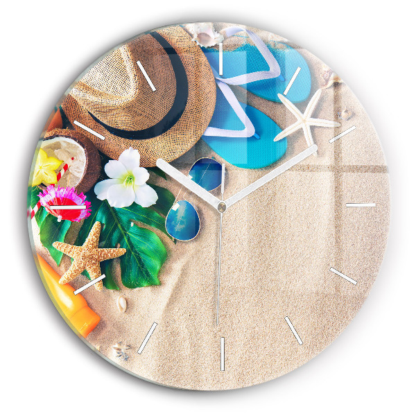 Reloj de cristal redondo Accesorios de vacaciones