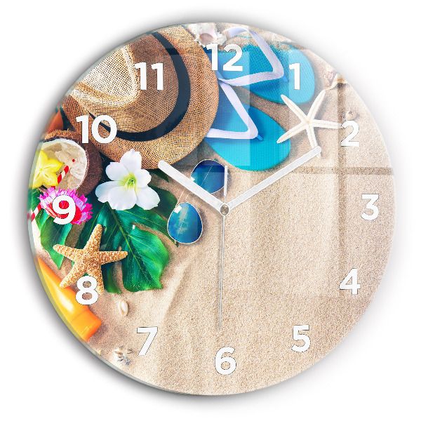 Reloj de cristal redondo Accesorios de vacaciones