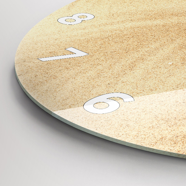 Reloj de pared redondo Abstracción dorada