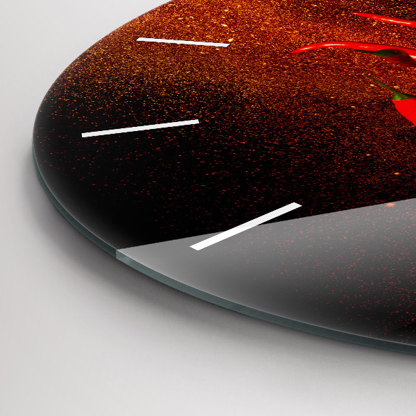 Reloj de pared redondo Pimientos picantes