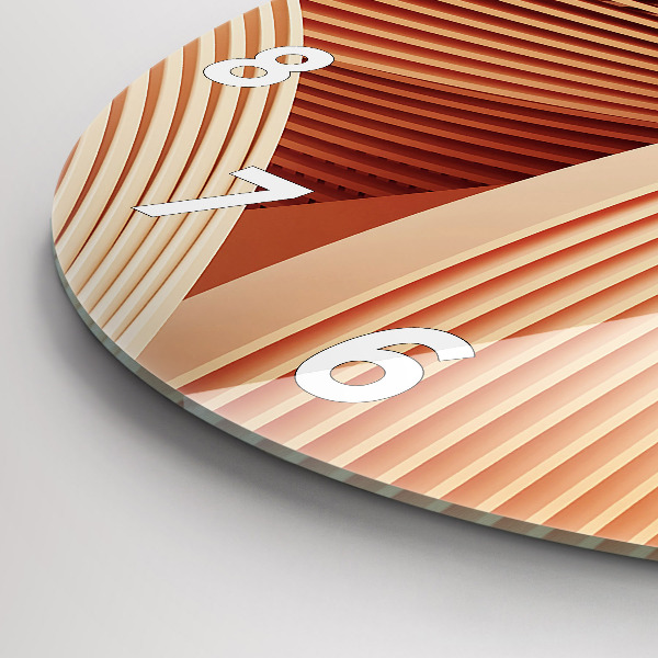 Reloj de pared redondo Ola abstracta