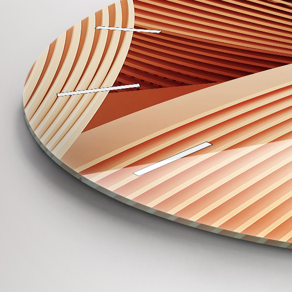 Reloj de pared redondo Ola abstracta