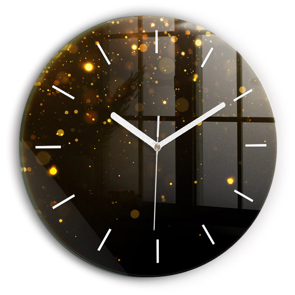 Reloj redondo pared Polen dorado