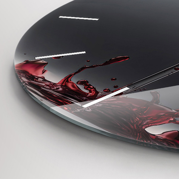 Reloj redondo pared Copa de vino tinto