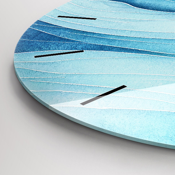 Reloj de pared redondo Nubes azules