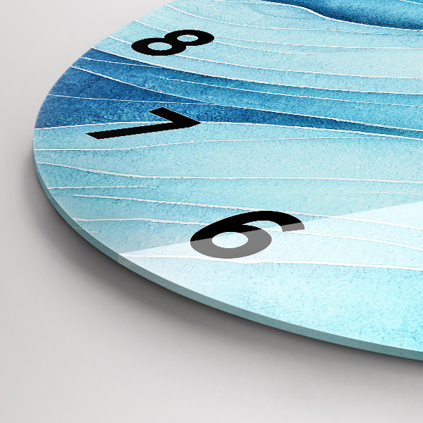 Reloj de pared redondo Nubes azules