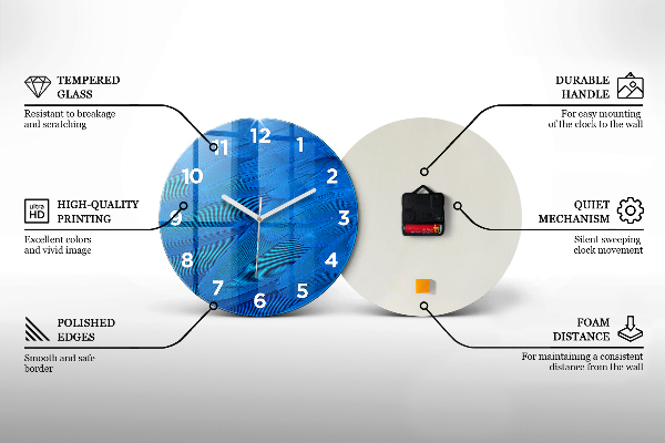 Reloj de cristal redondo Taza de café