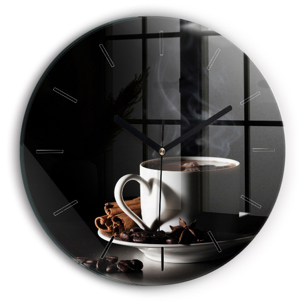Reloj de pared redondo Taza de café