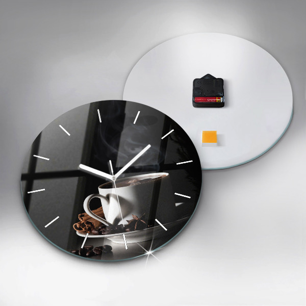 Reloj de pared redondo Taza de café