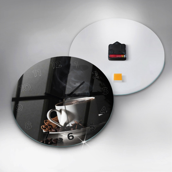 Reloj de pared redondo Taza de café