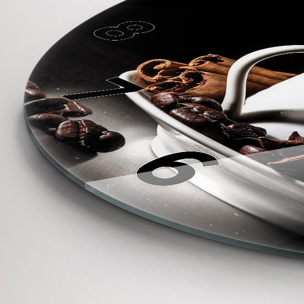 Reloj de pared redondo Taza de café