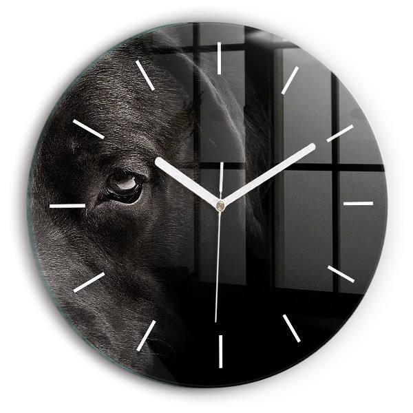 Reloj redondo pared Perro y gato escocés
