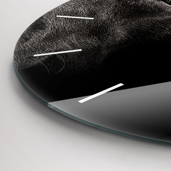 Reloj redondo pared Perro y gato escocés