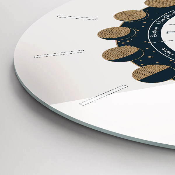 Reloj redondo pared Fases de la luna y el ojo