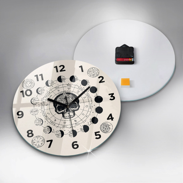 Reloj de pared redondo Fases de la luna