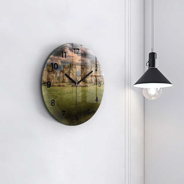Reloj de pared redondo Stonehenge Nimbostratus
