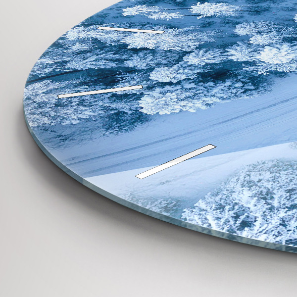 Reloj redondo pared Bosque desde un dron