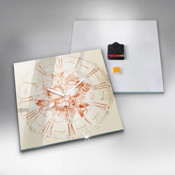 Reloj cuadrado Motivo romano