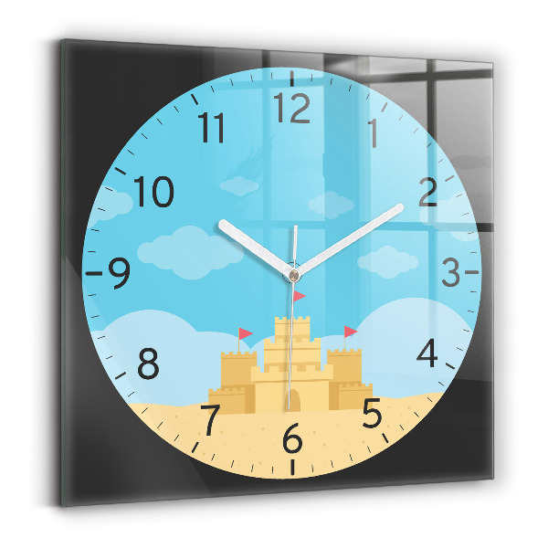 Reloj cuadrado Castillo de arena