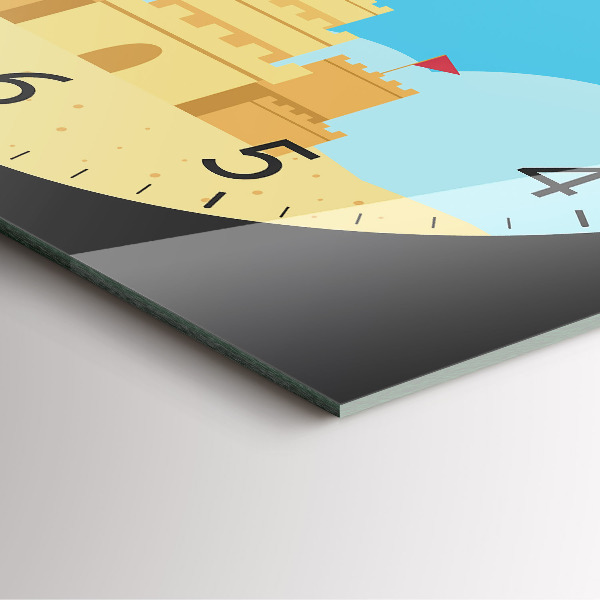 Reloj cuadrado Castillo de arena