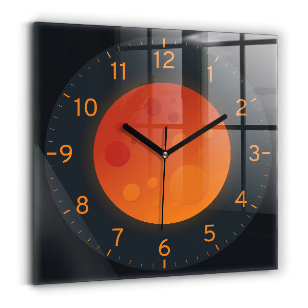 Reloj de pared cuadrado Luna llena