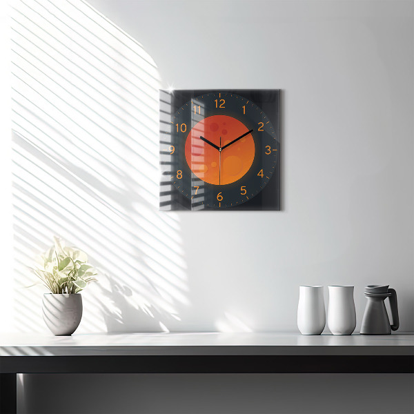 Reloj de pared cuadrado Luna llena