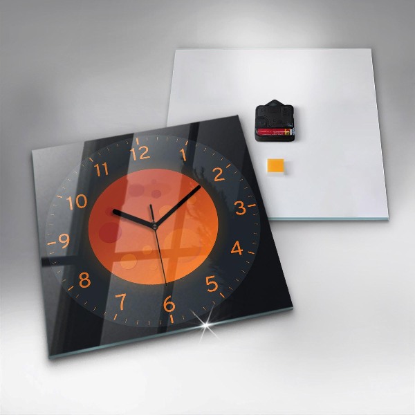 Reloj de pared cuadrado Luna llena