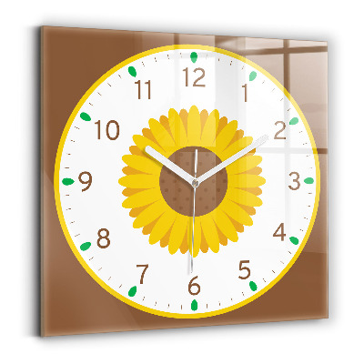 Reloj cuadrado Girasol