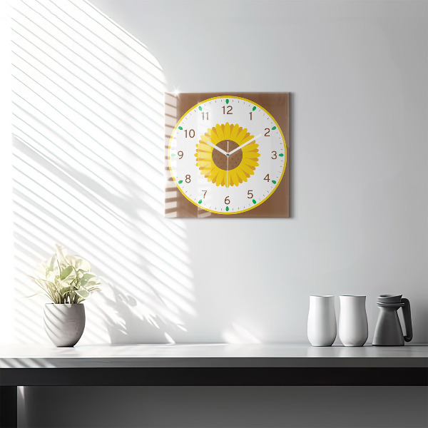 Reloj cuadrado Girasol