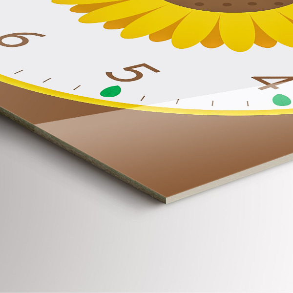 Reloj cuadrado Girasol