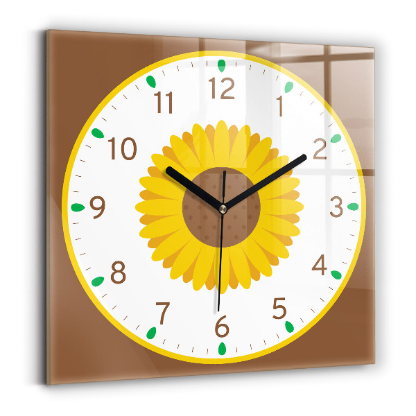 Reloj cuadrado Girasol