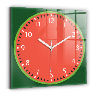 Reloj de pared cuadrado Sandía dulce