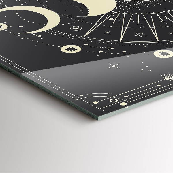 Reloj de pared cuadrado Lunas y Soles