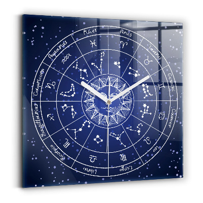 Reloj de pared cuadrado Las constelaciones zodiacales