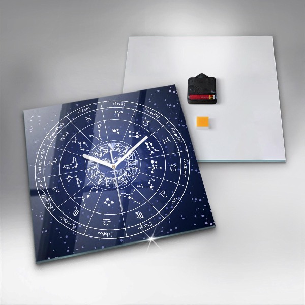 Reloj de pared cuadrado Las constelaciones zodiacales