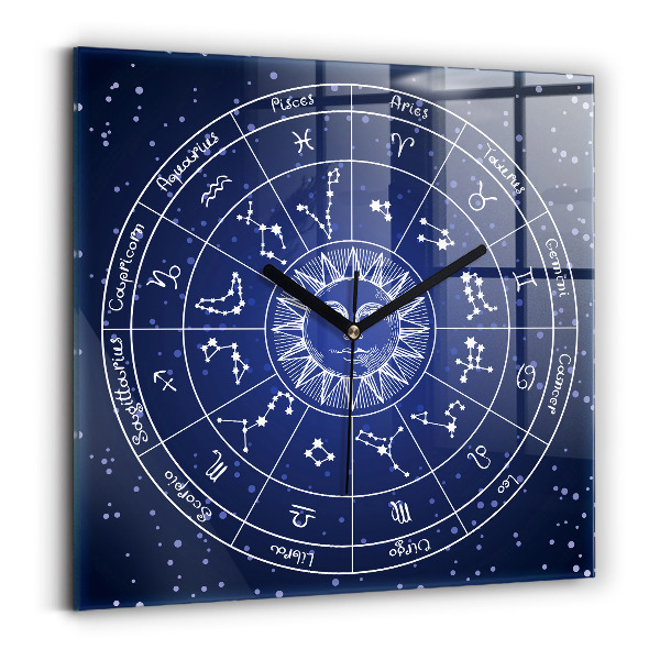 Reloj de pared cuadrado Las constelaciones zodiacales