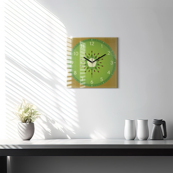 Reloj de pared cuadrado Kiwi