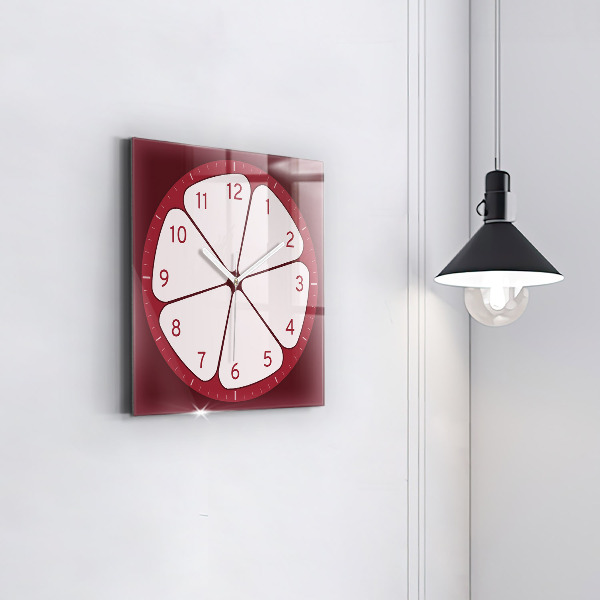 Reloj de pared cuadrado Fruta en rodajas