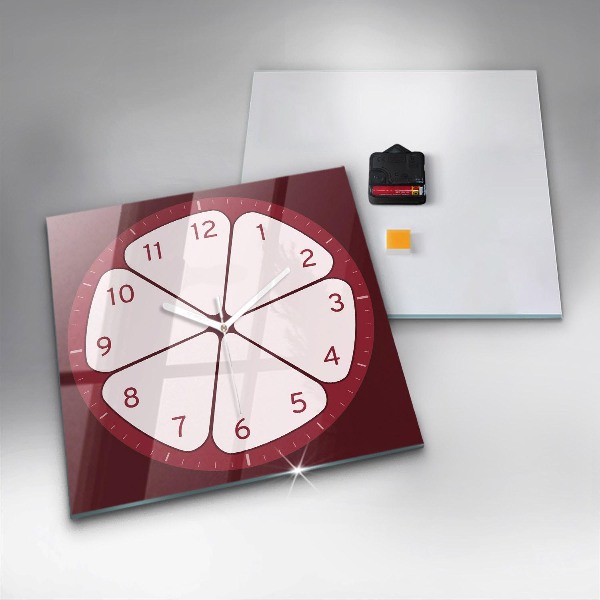 Reloj de pared cuadrado Fruta en rodajas