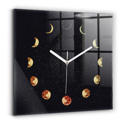 Reloj cuadrado Fases de la luna