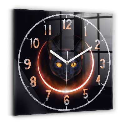 Reloj cuadrado Gato mágico