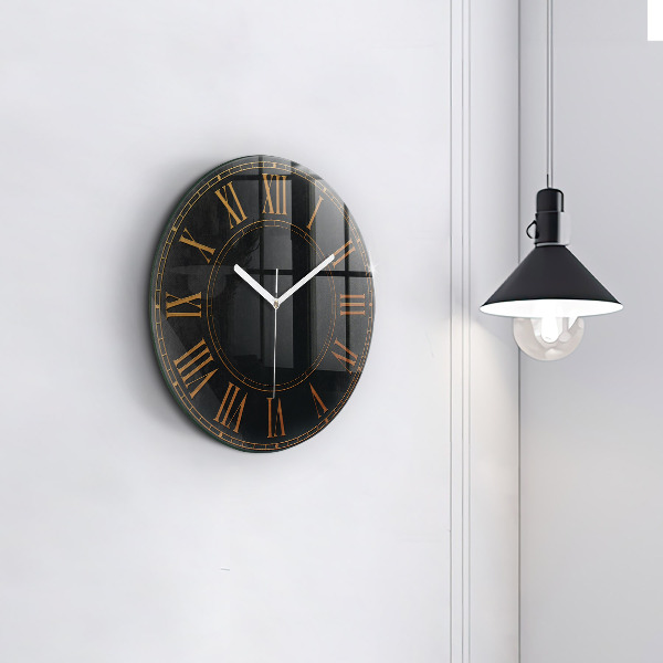 Reloj de pared redondo Números romanos antiguos
