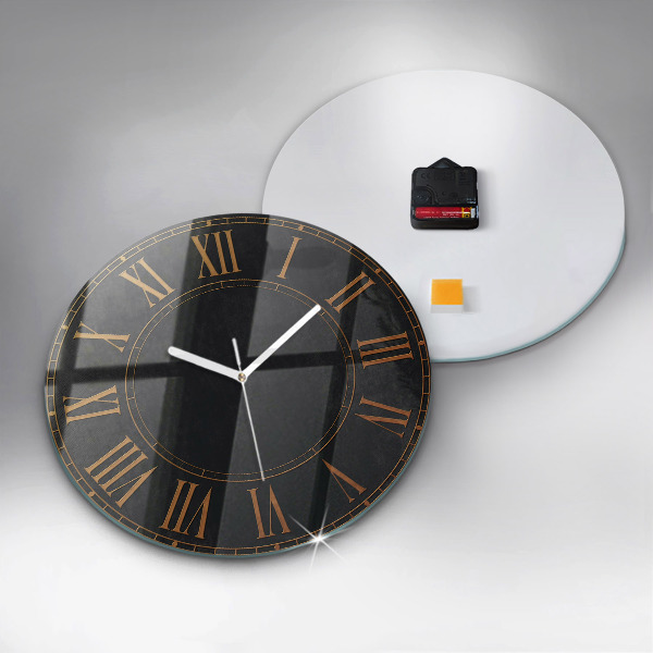 Reloj de pared redondo Números romanos antiguos